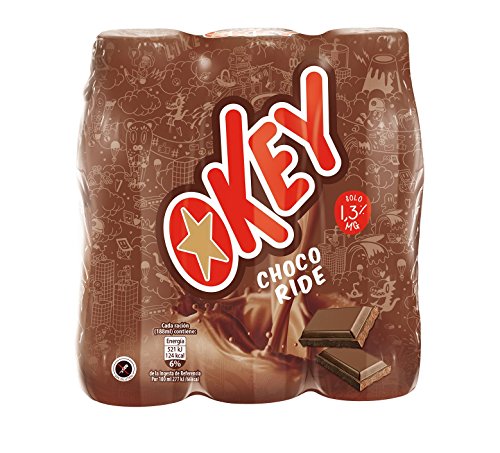 Okey - Batido Chocolate, 188 ml, pack de 18 unidades