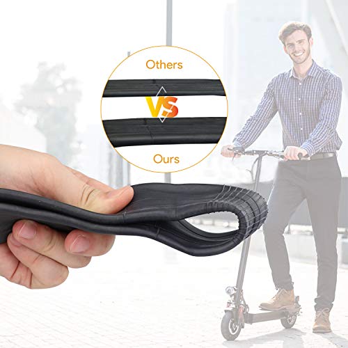 Oladwolf Cámaras de Aire, 2 Piezas Ruedas Macizas Xiaomi M365 Patinete Eléctrico Scooter, Espesar y Resistente al Desgaste Neumático, Rueda Maciza Accesorios Mijia 8 1/2 x2