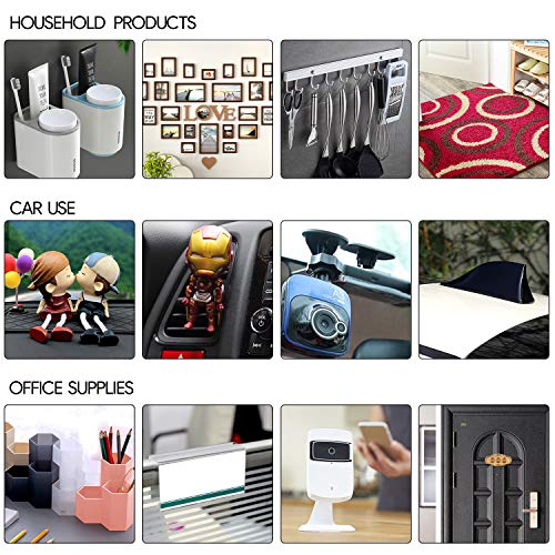 Oladwolf Cinta Doble Cara Extrafuerte, Lavable Nano Tape, 3M Cinta Adhesiva Doble Cara Transparente sin Rastro, Cinta de Doble Cara Resistente a Altas Temperaturas y UV