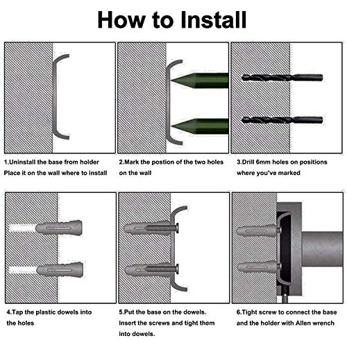 OlBu Soporte Secador Pelo para Baños, Dormitorios, Aseos, Barberías y Peluquerías Profesionales,Acero Inoxidable