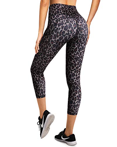 OMANTIC - Pantalones de yoga para mujer con bolsillos de cintura alta - - Medium