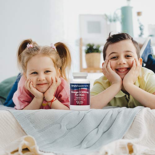 Omega 3 500mg para niños - ¡Bote para 1 año! - 360 comprimidos - Con DHA y EPA - SimplySupplements