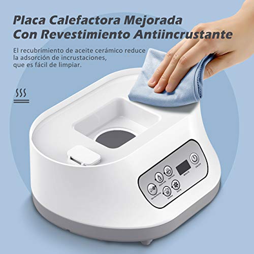 OMORC Esterilizador de Biberones, 5 en 1 Desinfecta/Seca hasta 6 biberones o Chupetes, Productos para Bebés, BPA-FREE, Calienta Biberones