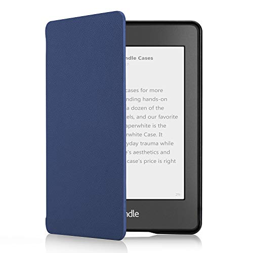 OMOTON Funda Kindle Paperwhite Carcasa Kindle Paperwhite 2018 Funda, PU, Sueño Automático, Cierre Magnético, Color Azul, Solo para Nuevo Kindle Paperwhite 2018(10ª GENERACION)