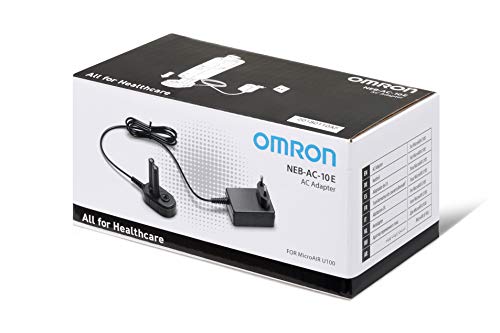 Omron 9101280-9 - Adaptador de corriente para inhalador portátil Microair U100, color negro