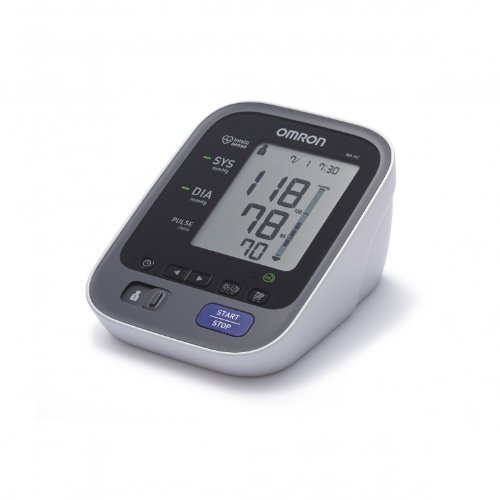 OMRON M6 AC - Tensiómetro de brazo, color blanco y negro [importado de Alemania]