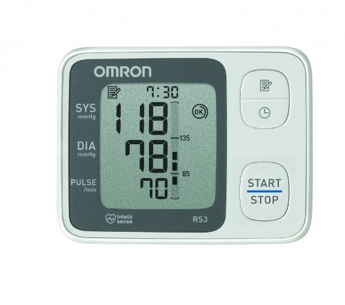 OMRON RS3 - Tensiómetro de muñeca, detección de movimiento corporal y de pulso arrítmico