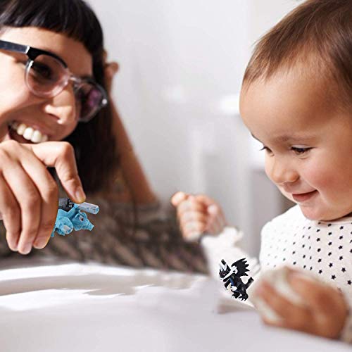 OMZGXGOD Pokemon Figuras ,Mini Figuras de plástico tamaño pequeño Regalo,La Figura de Pokémon Incluye a Pikachu, Charmander, Squirtle, niños(96 Piezas)