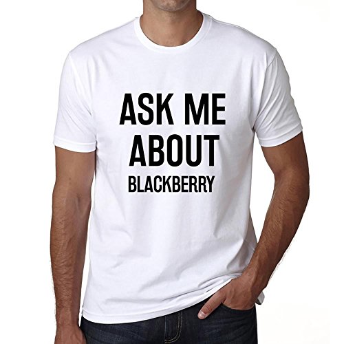 One in the City Ask me About Blackberry, Camiseta Hombre, Camiseta con Palabras, Regalo Camiseta