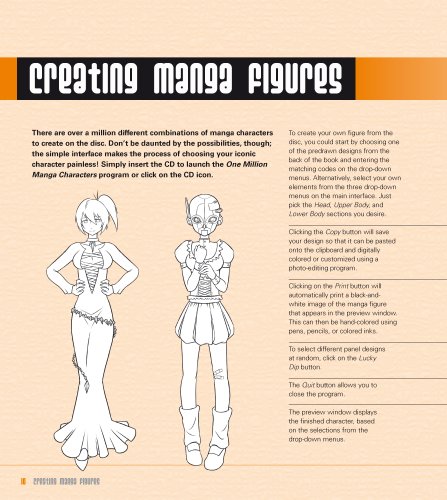 One Million Manga Characters: Over One Million Characters to Create and Colour!