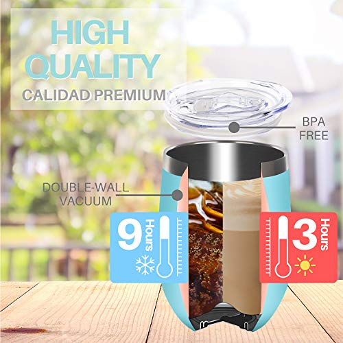 Onebttl 30 Cumpleaños Regalo para Mujeres - Ideas de Regalo Original 30 Años Cumpleaños para Ella con Tarjeta de Texto, Caja de Regalo - Copa de Vino (30 No es un día Fabuloso) - 350ml