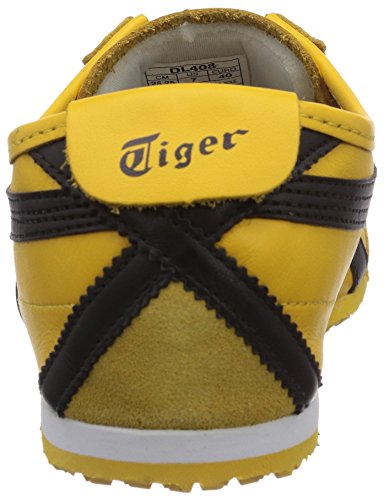 Onitsuka Tiger Mexico 66 - Zapatillas unisex, Amarillo (Yellow / Black 490), 42.5