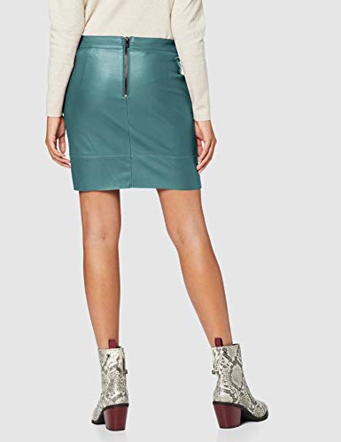 Only ONLBASE Faux Leather Skirt OTW Noos Falda, Verde (Green Gables Green Gables), Large para Mujer