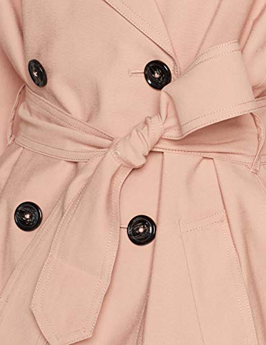 Only Onlemilia Long Trenchcoat CC Otw Abrigo, Rosa (Rose Smoke Rose Smoke), 38 (Talla del Fabricante: Small) para Mujer