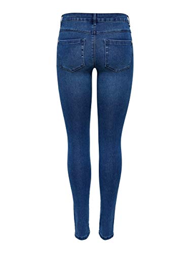 Only onlROYAL REG SKINNY JEANS PIM504 NOOS - Vaqueros Mujer, Azul (Medium Blue Denim), M / L32 (ES 38)