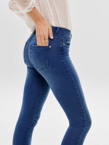 Only onlROYAL REG SKINNY JEANS PIM504 NOOS - Vaqueros Mujer, Azul (Medium Blue Denim), W30 / L32 (ES 40)