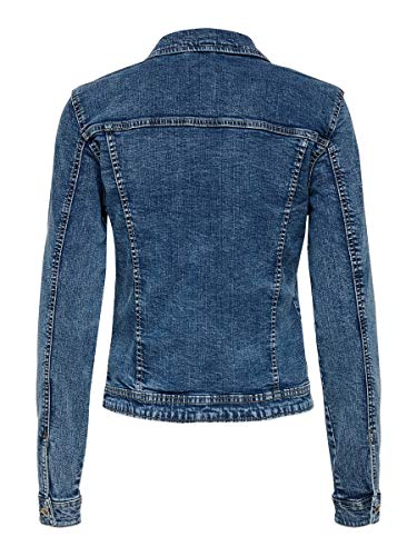 Only Onltia Dnm Jacket BB MB Bex02 Noos Chaqueta vaquera, Azul (Medium Blue Denim Medium Blue Denim), 40 (Talla del fabricante: 38) para Mujer