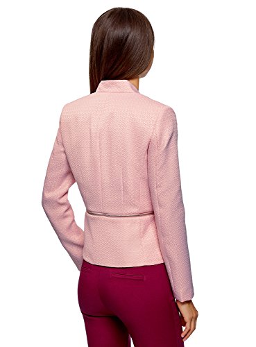 oodji Ultra Mujer Chaqueta Transformable con Parte Inferior Desmontable, Rosa, ES 42 / L