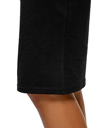 oodji Ultra Mujer Falda Lápiz Básica, Negro, ES 42 / L