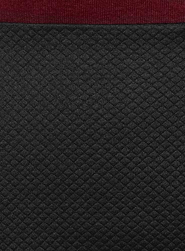 oodji Ultra Mujer Falda-Lápiz con Cremallera Metálica, Negro, ES 36 / XS