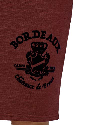 oodji Ultra Mujer Falda Lápiz con Estampado, Rojo, ES 40 / M