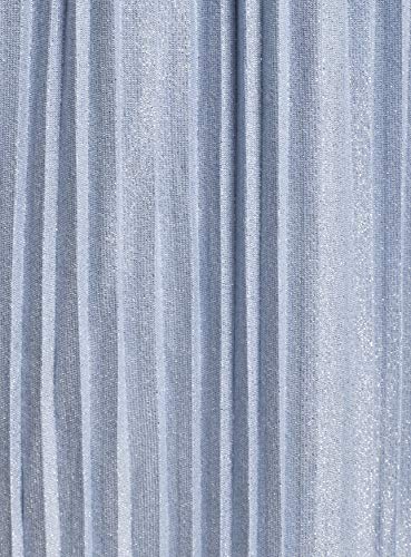 oodji Ultra Mujer Falda Midi Plisada, Azul, ES 44 / XL