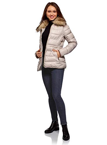 oodji Ultra Mujer Vaqueros Skinny de Cintura Alta, Azul, 27W / 32L