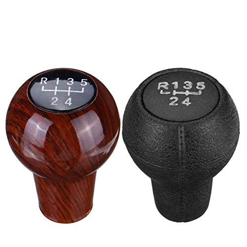 OooyaA Ajuste for/Volkswagen de 5 velocidades Shift Knob Coche Volkswagen Golf MK2 II en Forma for el/Jetta II (Color Name : Brown)