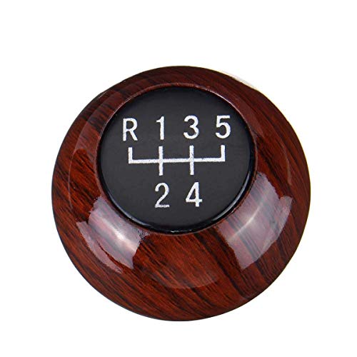 OooyaA Ajuste for/Volkswagen de 5 velocidades Shift Knob Coche Volkswagen Golf MK2 II en Forma for el/Jetta II (Color Name : Brown)