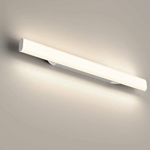 OOWOLF 12W 1200LM Lámpara LED de pared, Lámpara de espejo Aplique de Baño LED 440mm 4000K Luz natural para Espejo Muebles de Maquillaje Aparato Montado en la Pared