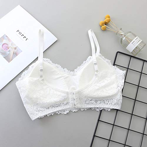 OPAKY Mujeres Sexy de Encaje Fino Envuelto en el Pecho Sujetador Correa Chaleco Push Up Ropa Interior Sujetador Push-up Encaje