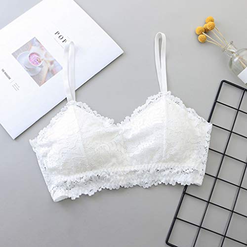 OPAKY Mujeres Sexy de Encaje Fino Envuelto en el Pecho Sujetador Correa Chaleco Push Up Ropa Interior Sujetador Push-up Encaje