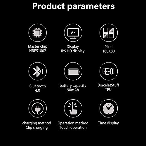 OPAKY Pulsera Monitor de Actividad Pulsómetro y Podómetro para Mujeres Hombres Fitness Sport Smart Watch Presión Arterial Pulsera Monitor de Ritmo Cardíaco