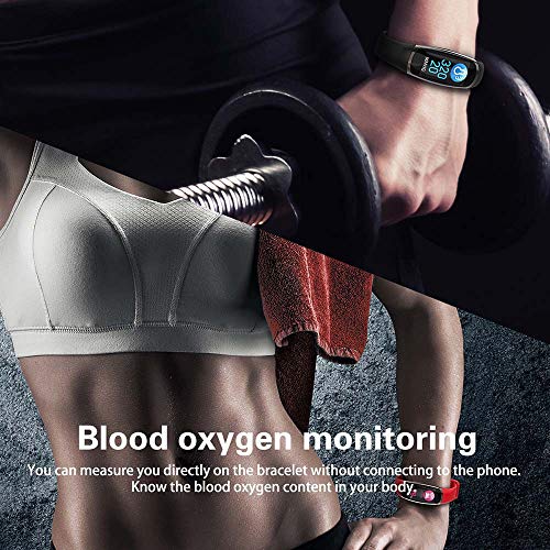 OPAKY Pulsera Monitor de Actividad Pulsómetro y Podómetro para Mujeres Hombres Fitness Sport Smart Watch Presión Arterial Pulsera Monitor de Ritmo Cardíaco