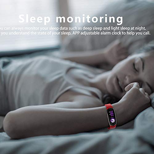 OPAKY Pulsera Monitor de Actividad Pulsómetro y Podómetro para Mujeres Hombres Fitness Sport Smart Watch Presión Arterial Pulsera Monitor de Ritmo Cardíaco