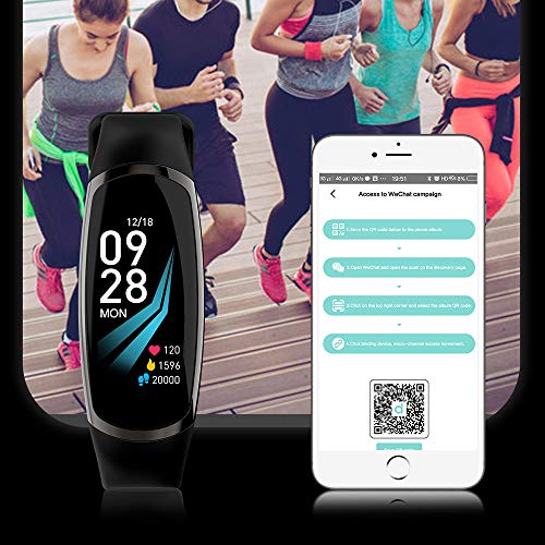 OPAKY Pulsera Monitor de Actividad Pulsómetro y Podómetro para Mujeres Hombres Fitness Sport Smart Watch Presión Arterial Pulsera Monitor de Ritmo Cardíaco