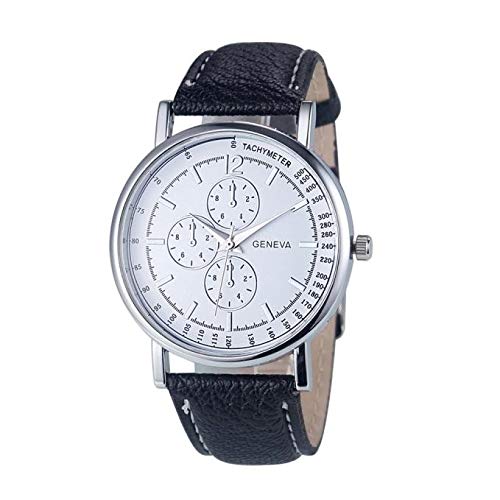 OPAKY Reloj Deportivo Relojes Pulsera Mujer Reloj de Pulsera de Cuero Analógico de Diamantes de Moda de Ginebra para Mujer Relojes Moda Cuero PU Analógico Cuarzo Reloj