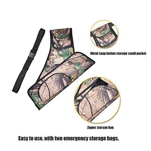 OPNIGHDYMD Aljaba, Sistema de Bolsa de la Cintura Colgado Carry y Bolsillos for la Caza de práctica de Tiro Objetivo, Resistentes al Desgaste de Tela Oxford