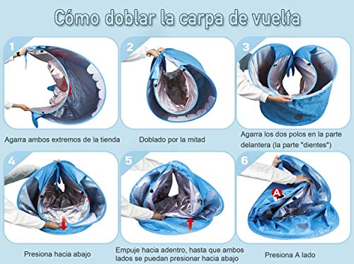 Opret Tienda Playa Bebe, Pop-up Tiendas de Campaña con Piscina para Niños Carpa Plegable Portátil Anti UV 50+ Protector Solar, Azul