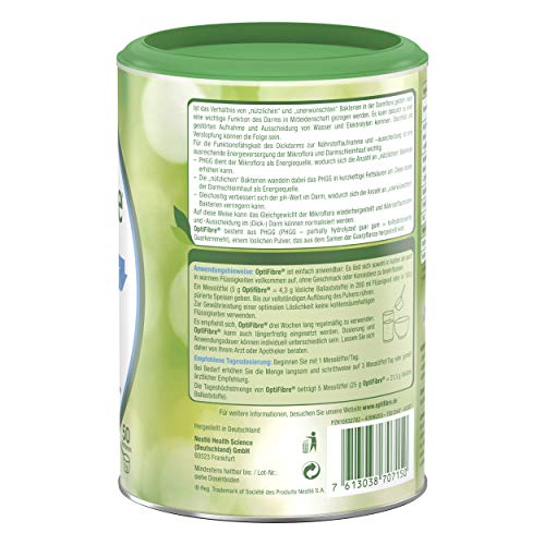 OptiFibre de Nestlé Health Science, 100% vegetal (1 x 250 g)