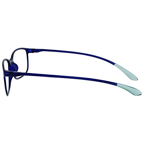 Opulize Ice Pack 3 Súper Ligero Gafas De Lectura Azul Gris Rojo Mujeres Hombres RRR61-37Z +1,50