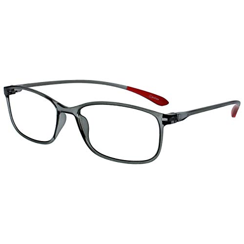 Opulize Ice Pack 3 Súper Ligero Gafas De Lectura Azul Gris Rojo Mujeres Hombres RRR61-37Z +1,50