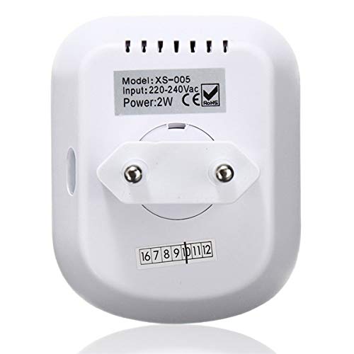 OPXZPM Lámpara de Pared LED Luz Nocturna AC220V con Sensor de Movimiento PIR Lámpara de Emergencia de Pared LED activada por Infrarrojos Humanos, AC100,120V (US)