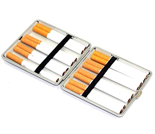 Oramics Pitillera en Piel Look Kiss You Miss You corazón de O Beso Diseño (Pinup de muelles de 3), Negro