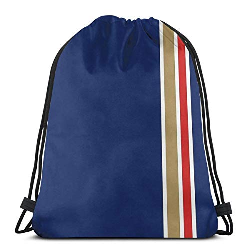 orangefruit Rothmans Stripe Vertical Mochila Deportiva Plegable Impermeable Bolsa de Gimnasio Mochila con cordón 36x43 cm