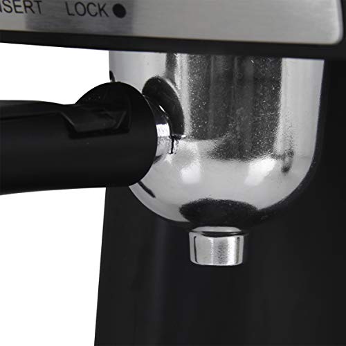 Orbegozo EXP 4600 - Cafetera a presión, capacidad 2-4 tazas, bandeja de goteo extraíble, vaporizador, jarra de cristal, 870 W