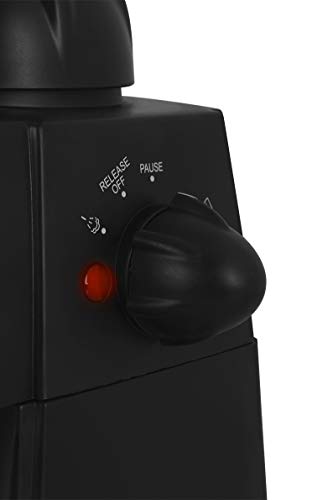 Orbegozo EXP 4600 - Cafetera a presión, capacidad 2-4 tazas, bandeja de goteo extraíble, vaporizador, jarra de cristal, 870 W