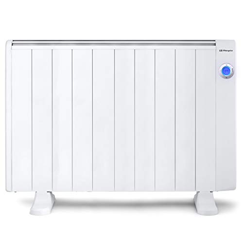 Orbegozo RRW 2000 - Emisor térmico bajo consumo Wi-Fi, 2000 W, pantalla digital LCD, programable, conexión inalámbrica mediante Orbegozo APP