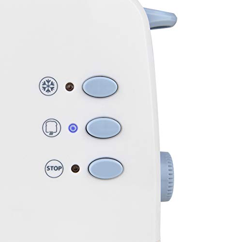 Orbegozo TO 4012 Tostadora Automática De Ranura Larga, 850 W, Plástico, 2, Blanco