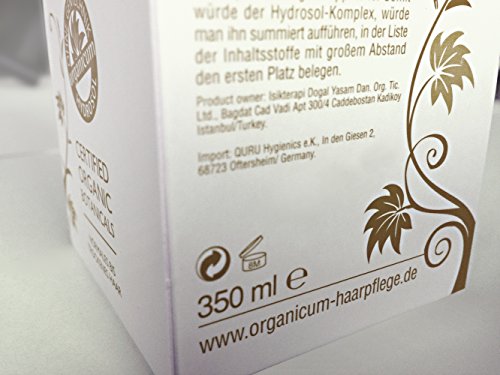 organicum - Champú (350ml) Vegano, con Hydrosol para los problemas del cabello y cuero cabelludo